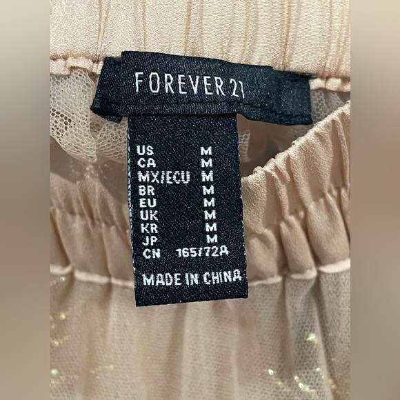 Forever 21 Glittered Sheer Mesh Skirt - Picture 5 of 5